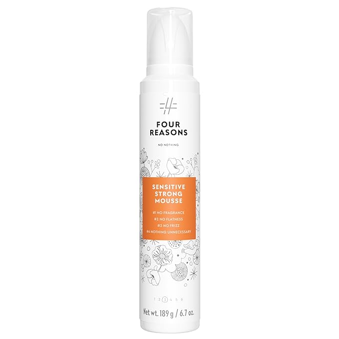No nothing Very Sensitive Strong Hair Mousse - Volumizing, Hypoallergenic, Fragrance, Paraben & Alcohol Free, Unscented, Gluten & Soy Free - 6.8 oz (New Packaging)
