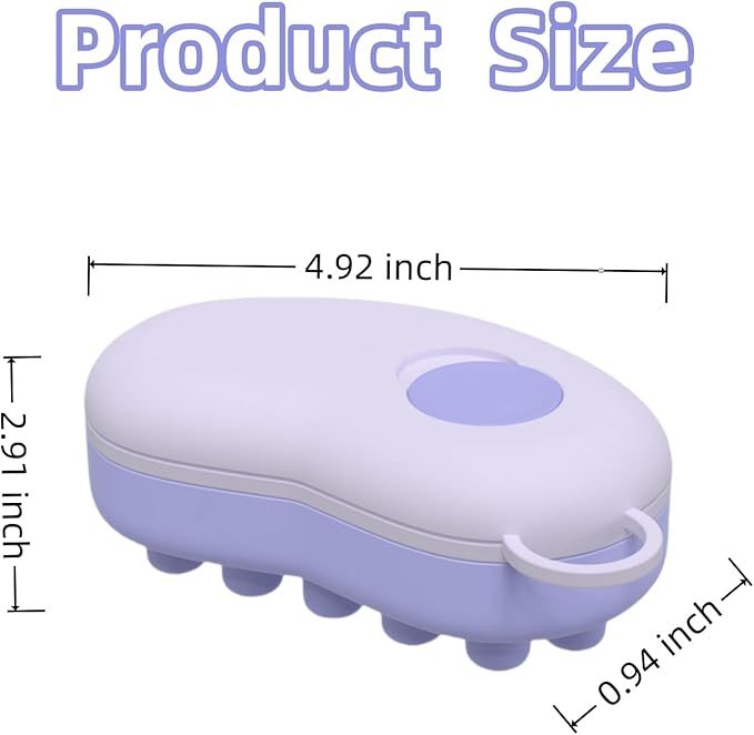 Scalp Ice Massager for Migraine Relief, Headache Care Ice Therapy Back to School Essentials, Stress & Hangover Natural Cooling Therapy Detachable Ice Compress Tool (Purple)