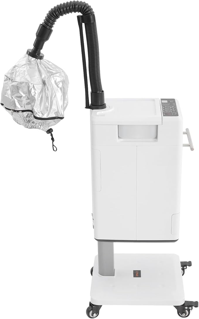 Vertical Nano Hair Steamer,Multifunctional Hair Dyeing Machine with Removable Water Tank Strong Power and Multiple Modes LCD Display Nano Hair Steamer Machine for Home in Hairdressing Salons Etc