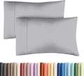 King Pillow Cases - 2 Pack - Super Soft Pillowcase Covers - Envelope Enclosure - Hotel Quality Pillow Protectors - Wrinkle Free, Shrink & Stain Resistant - Machine Washable - 20" x 40" (Steel Blue)
