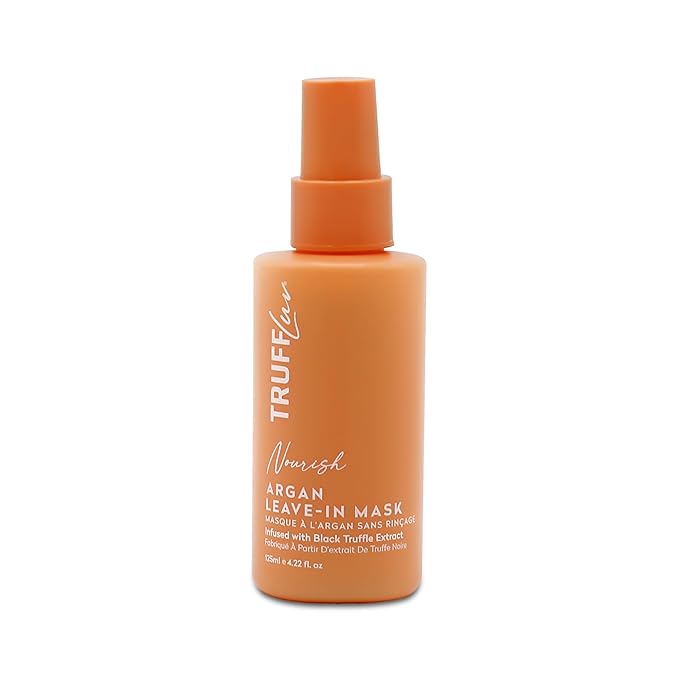 TruffLuv | Nourish Collection Argan Leave-In Mask, Infused with Black Truffle Extract, Anti-Frizz Conditioning Spray, Detangles, Hydrates and Strengthens, Paraben Free, Sulfate Free, 4.22 Fl Oz