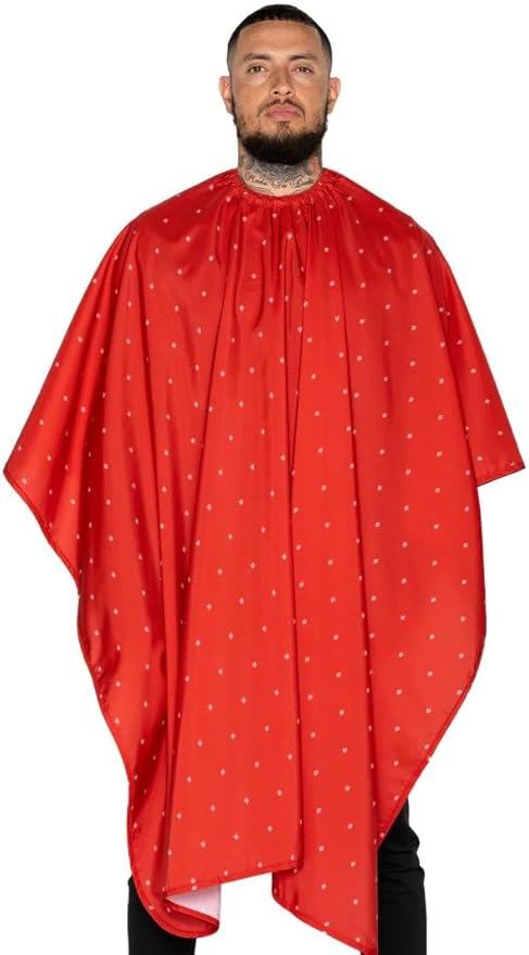 Barber Strong The Barber Cape Haircut Cover for Men, Hair Repelling and Static-Reducing Material, Water Resistant Fabric