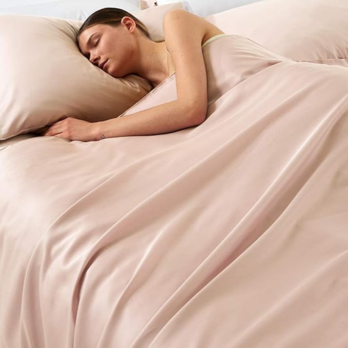 NTBAY Zippered Satin Pillow Cases for Hair and Skin, Luxury Standard Hidden Zipper Pillowcases Set of 2, 20x26 Inches, Pink