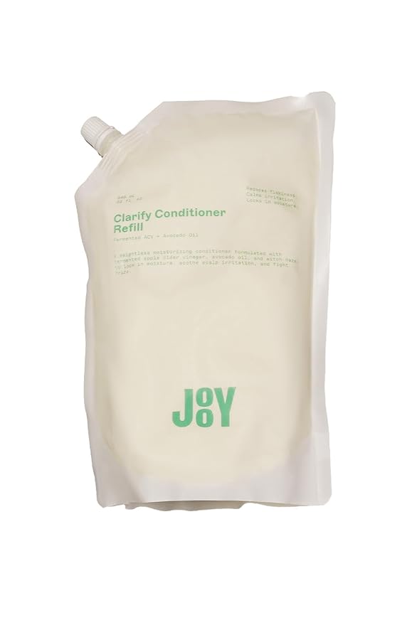 JOOY Clarify Conditioner Weightless Hydration, Soothes Scalp Irritation, Reduces Flakiness & Fights Frizz, Safe for All Hair Types & Color-Treated Hair, Free of Sulfates & Parabens, 33 fl oz
