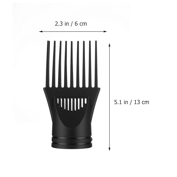 Unomor 5Pcs Hair Dryer Comb Attachment Professional Hair Styling Nozzles Concentrator Blow Dryer Accessories for Salon and Home Use