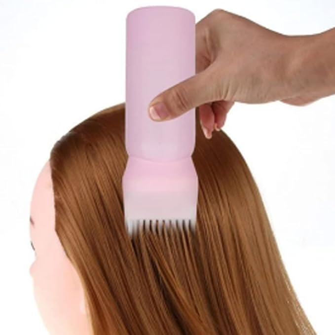 Hair Oil Applicator,Root Comb Applicator Bottle, Hair Dye Bottle 160ML Shampoo Bottle Hair Comb Applicator Bottle Brush Bottle for Hair Dyeing Tool Style 3