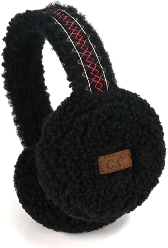 C.C Soft Winter Warm Adjustable Headband Ear Warmer Earmuffs