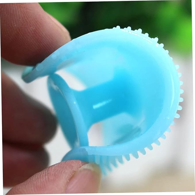 Baby Silicone Shampoo Scalp Brush Shower Body Bath Brush Suction Cup Infant Massage Washing Hair Brushes(2Pcs, Pink)