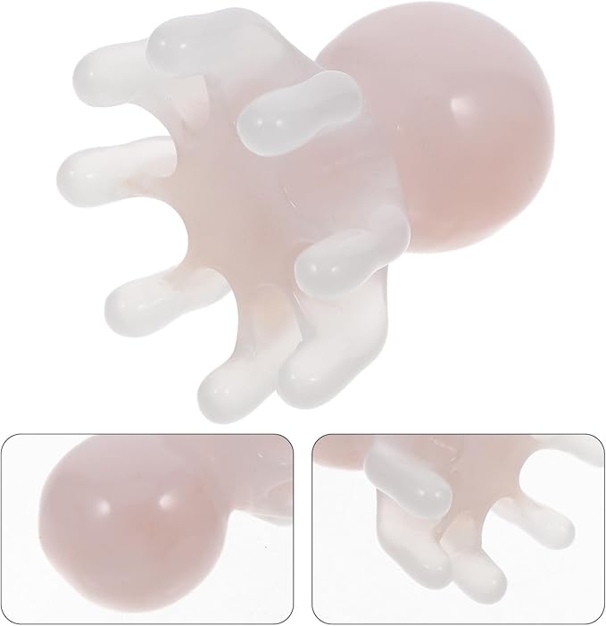 Octopus Scalp Massager Comb Resin Portable Head Massage Tool for Acupressure Point Activation and Circulation Boost Soft Manual Gua Sha Hair Scratcher for Scalp and Body Relaxation