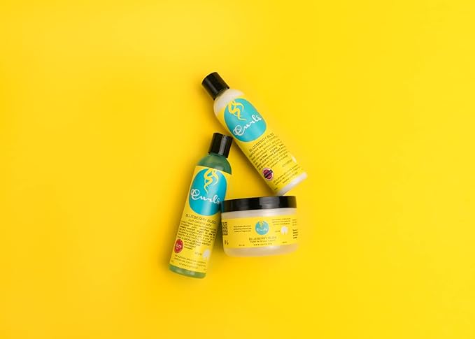 Curls Blueberry Bliss Twist-N-Shout Cream - 8 oz, for the Perfect Twist Outs and Braid Outs, for All Natural Types, Adds Sheen, Moisture, and Definition to Hair