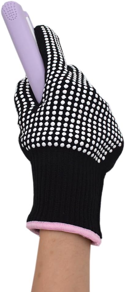 Heat‑Resistant Gloves–Silicone‑Grip Protection for Hair Styling, Curling & Flat Iron, Heat Press, Sublimation–Universal Fit