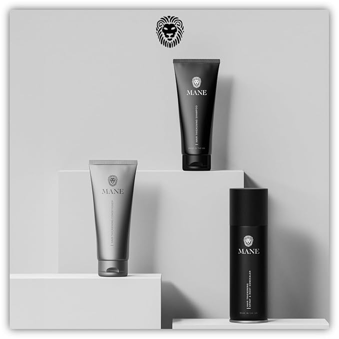Hair Thickening Fiber Spray by Mane (100 ml, Black)
