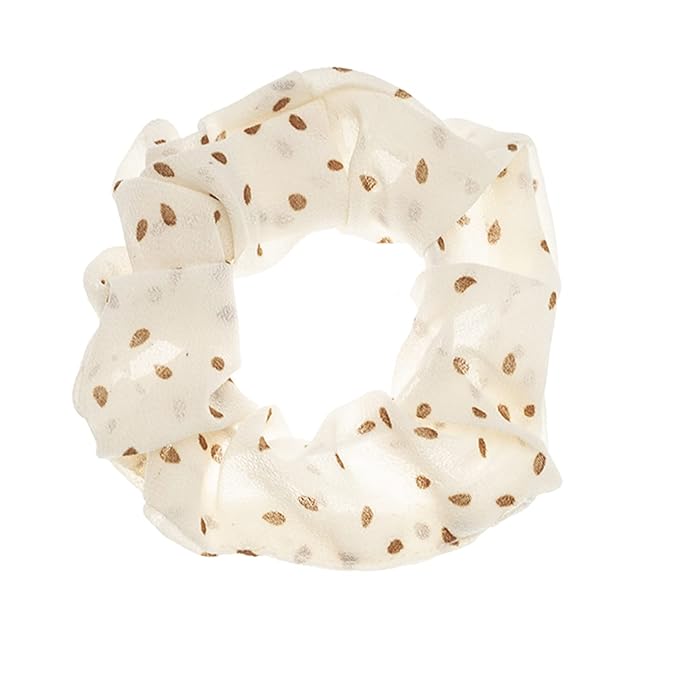 LOOKSEVEN Polka Dot Hair Scrunchies, 6PCS Bandana Scrunchy Hair Ties, Scrunchies Hair Ties for Women. (Polka Dot)