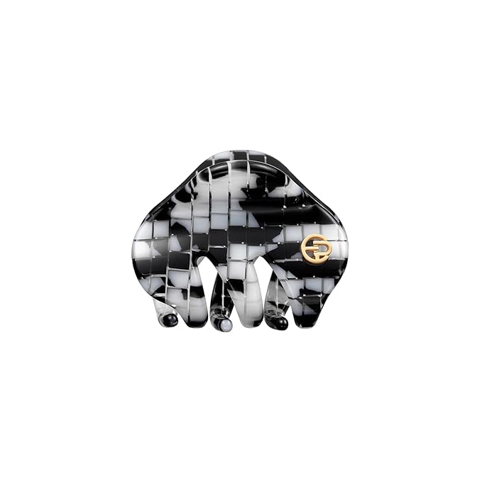 EVITA PERONI Small Hair Clips, Mini Hair Clip for Hair, Little Tiny Claw Clips for Women Girls Half Updo, Black and White