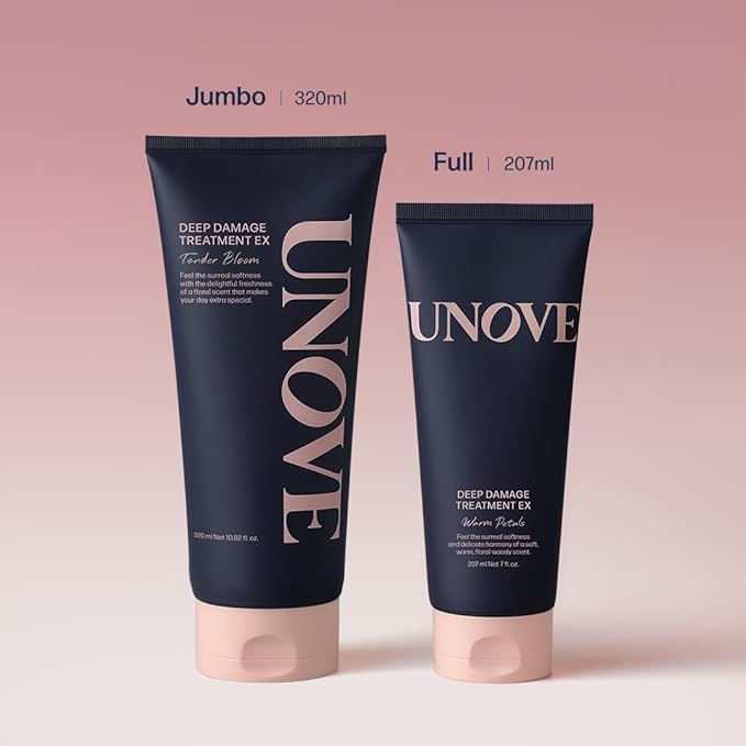UNOVE Deep Damage Treatment Ex - Protein Hair Treatment & Hair Mask for Damaged Hair | Deep Conditioning & Keratin Hair Mask for Dry, Frizzy Hair | Korean Hair Care | Tender Bloom, 10.82 fl oz