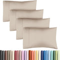 Standard Pillow Cases - 4 Pack - Super Soft Pillowcase Covers - Envelope Enclosure - Hotel Quality Pillow Protectors - Wrinkle Free, Shrink and Stain Resistant - Machine Washable - 20" x 26" (Wheat)