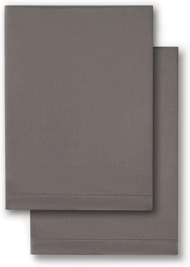 Cozy Earth Standard Pillowcases Set of 2 - Made of 100% Viscose from Bamboo, Ultra-Soft & Luxury, Woven from Naturally Breathable & Lightweight Fabric - Charcoal