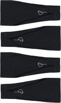 Maven Thread 4" Wide Workout Headbands for Women (4 Pack) – Non-Slip Sweatbands for Gym, Running & Yoga