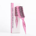 Curl Defining Brush, Curly Hair Brush for Detangling Shaping and Styling Curly Hair, Vented Candy Brush for Wet or Dry Hair Types for Women and Girl, Defining with Side Gear, Reduces Frizz (Pink)