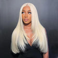 613 Lace Front Wig Human Hair 200 Density Straight 22Inch 13x6 613 HD Lace Frontal Wig Full & Thick Pre Plucked with Baby Hair for Women