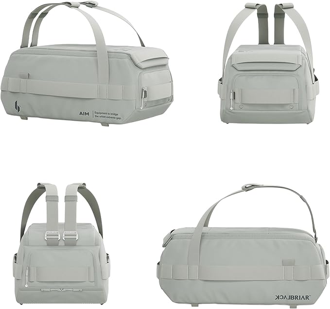 Blackbriar Range Duffel 30L Cactus Grey, Convertible Backpack with Patented Magnetic Access, Modular S-Partition, Dual Shoe Garage | Waterproof Drycoatex™ for Tactical, Travel, Gym