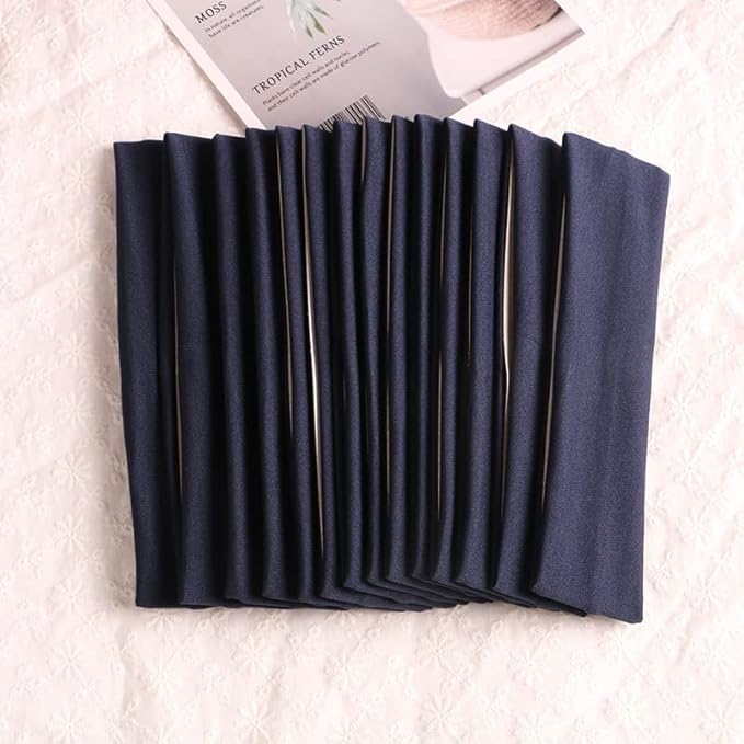 Sport Yoga Headbands,Pack of 14,Fashion Soft Elastic Polyester Sweatband Yoga Stretchy Headband for Women Man Girl