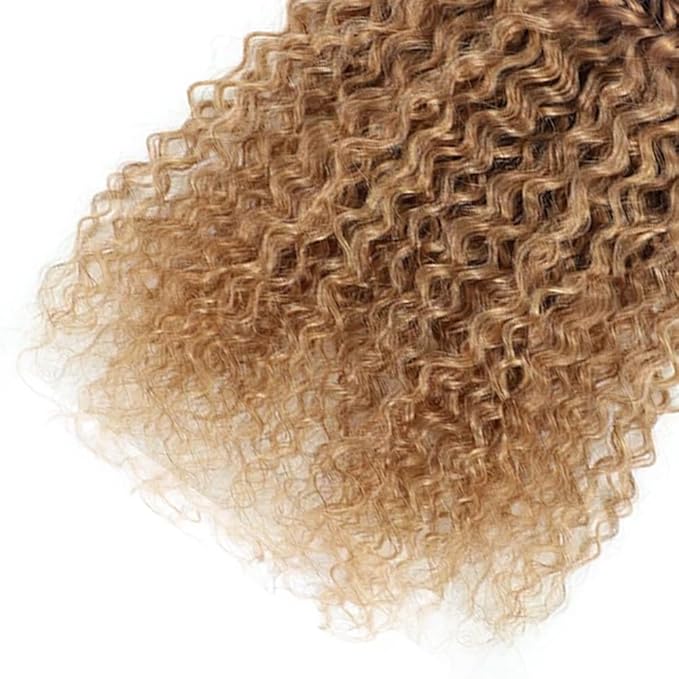 30 32 34 Inch T1B/4/27 Water Wave Bundles Human Hair Honey Blonde Bundles Niegmeag Peruvian Virgin Soft and Silky Remy Hair Extensions Ombre Blonde Color