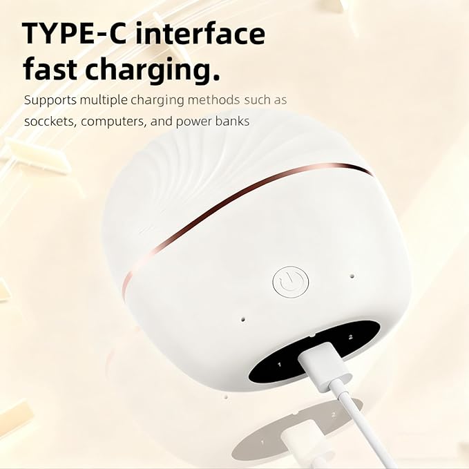 Mini Straightener, New Rechargeable Wireless Portable Hair Straightener Comb, 3-Speed Temperature Control, Rapid Heating & Anti Scald Shell,Idea for Home Travel (White)