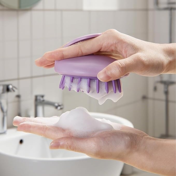 Hair Washing Brush, Scalp Cleaning Anti Itch Brush Green