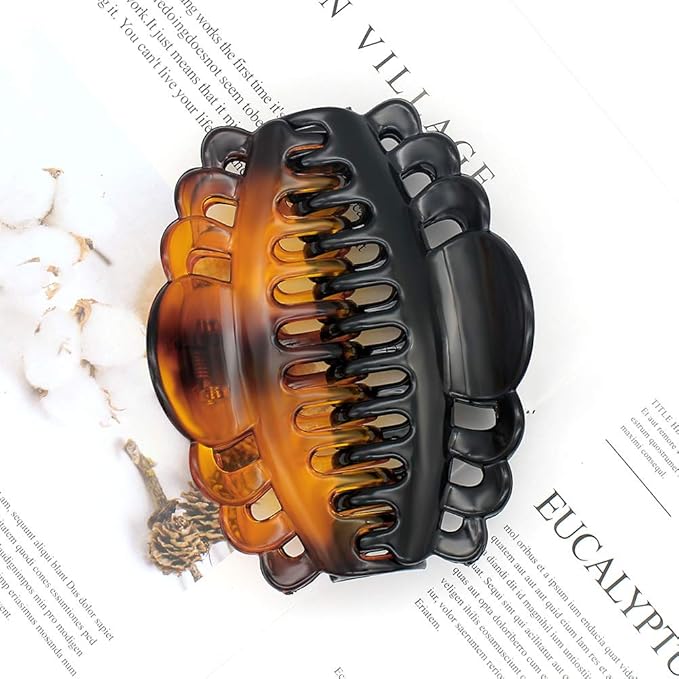 Ex-Large Plastic Hair Claw Clips for Women Big Hair Clips for Long Thick Hair Updo Strong Holding Jaw Clamps Jumbo Hair Clip