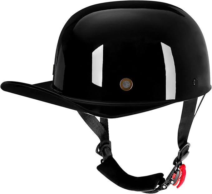 Baseball Style Cap Retro Motorcycle Helmet Unisex-Adult - DOT Approved