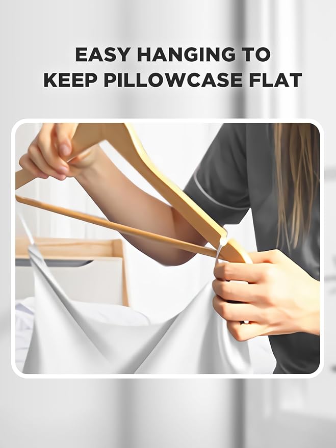 Mulberry Silk Pillowcase for Hair and Skin, SGMSILK 22 Momme Natural Silk Pillow Cases with Zipper, 6A Soft and Smooth Single Sided Pure Silk Pillow Cover (Light Gray, King 20"x36")