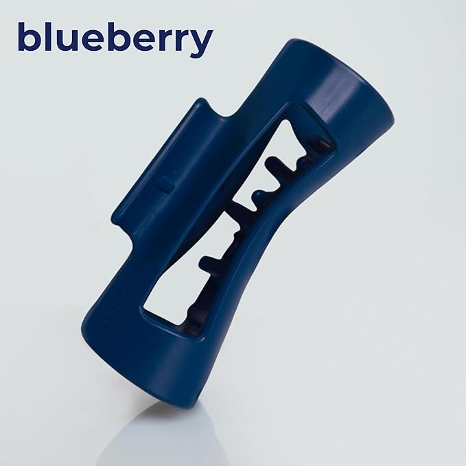 The Original Mello Hair Claw Clip Squishy Claw Clip Made in Korea Patent Pending 30021976 (Pink, Red, Blue, Black, Brown, White, 6 Pack Medium)