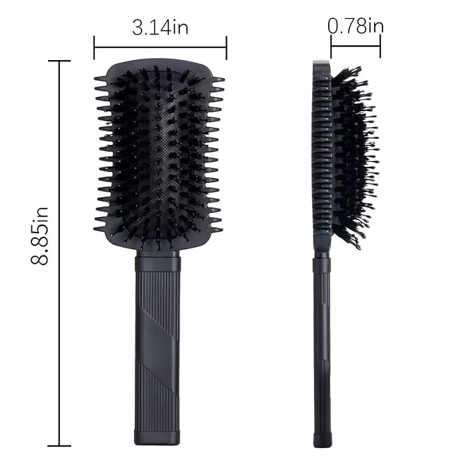 Curly Hair Brush Black, Volume Curl Defining Brush for Effortlessly Detangling Shaping and Styling Men's Women's Curls, Waves & Coils, Curly Hair Products, Reduce Frizz