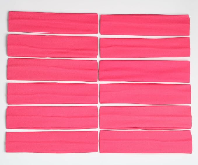 Headbands for Women,12PCS,Soft Stretch Elastic Yoga Sport Headbands