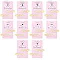 20PCS Bridesmaid Hair Clips - No Bend, Creaseless White Hair Clips for Bride, Women & Girls (20Pcs/10Cards)