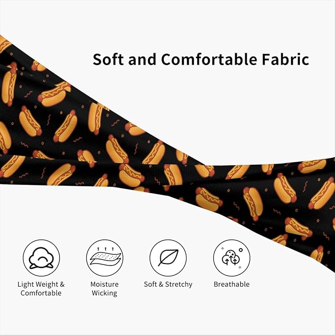 Sports Sweatband for Men and Women, Sweat-Absorbing Headbands for Moisture Wicking, Suitable for Fitness Running Cycling Hiking Yoga Football Exercise