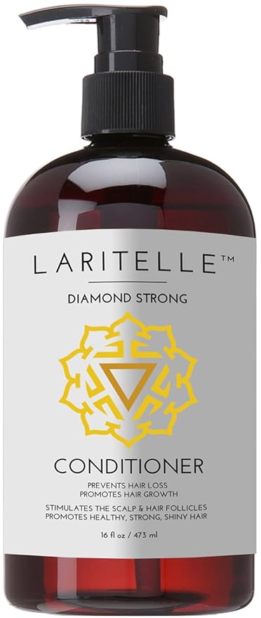 Laritelle Organic Anti-Thinning Conditioner Diamond Strong 16 oz. Rosemary, Ginger, Cedarwood. Promotes Hair Growth, Prevents Hair Loss GF