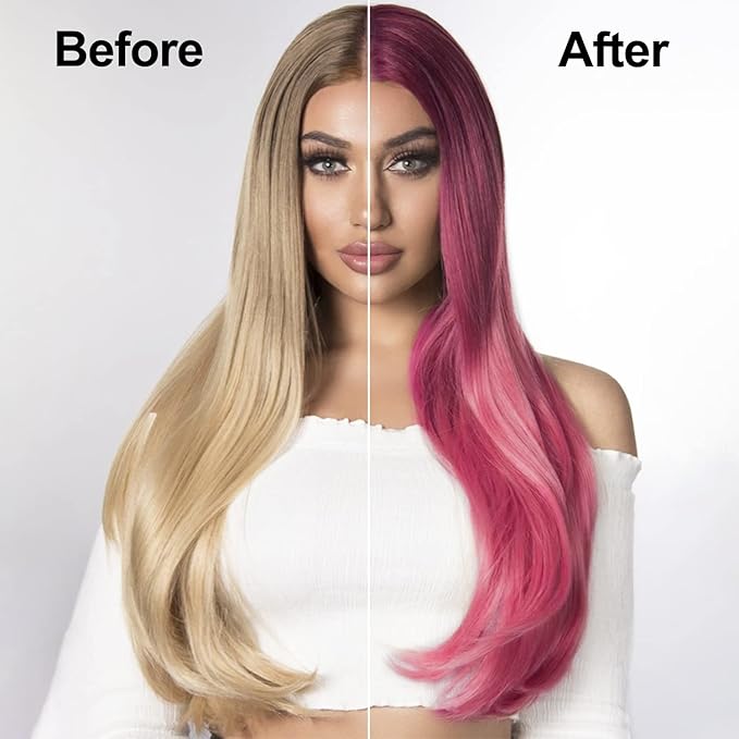 Hair Dye, Hair Dye Shampoo for Women & Men, Color Shampoo Hair Dye 16.9 Fl Oz, Safe and Natural Champu Para Canas (Wine Red)