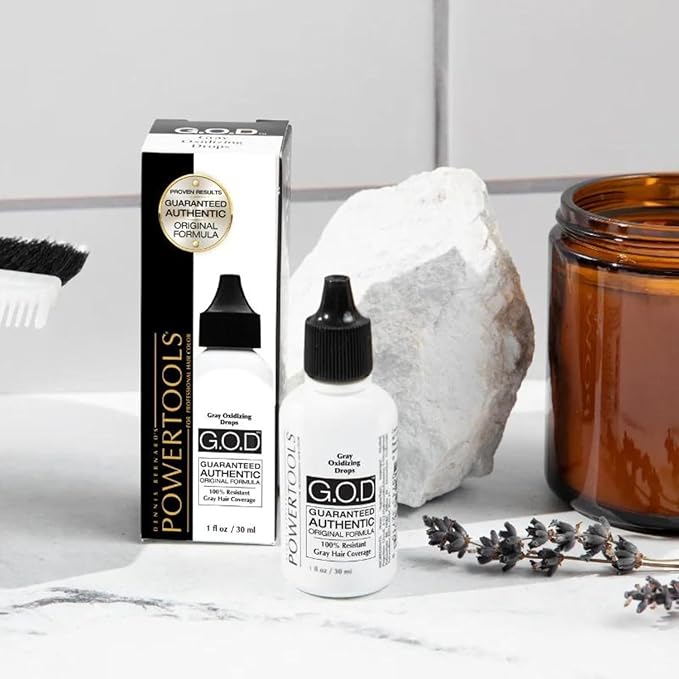 GOD, The Original Gray Oxidizing Drops | Guaranteed Authentic Original Formula l Mix Directly Into Formula For Guaranteed Grey Coverage (1 Fl Oz (Pack of 3))