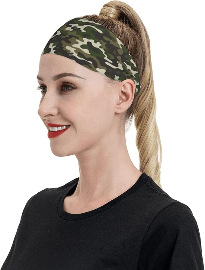 Sports Sweatband for Men and Women, Sweat-Absorbing Headbands for Moisture Wicking, Suitable for Fitness Running Cycling Hiking Yoga Football Exercise