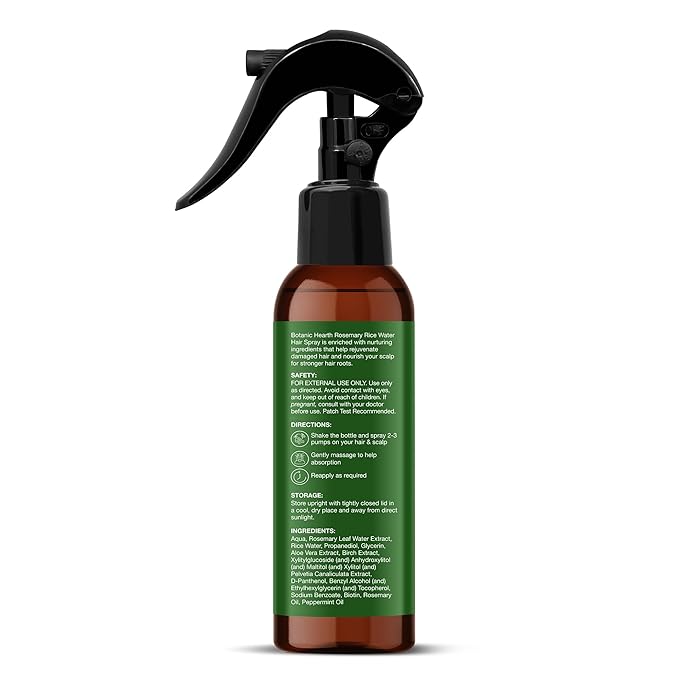 Botanic Hearth Rosemary Hair Growth Water Spray 6.8 fl oz, Korean Hair Care Oil for Scalp Detox, Hydration for Thinning Hair | Anti-Itch, Anti-Flake, Sulfate & Paraben Free