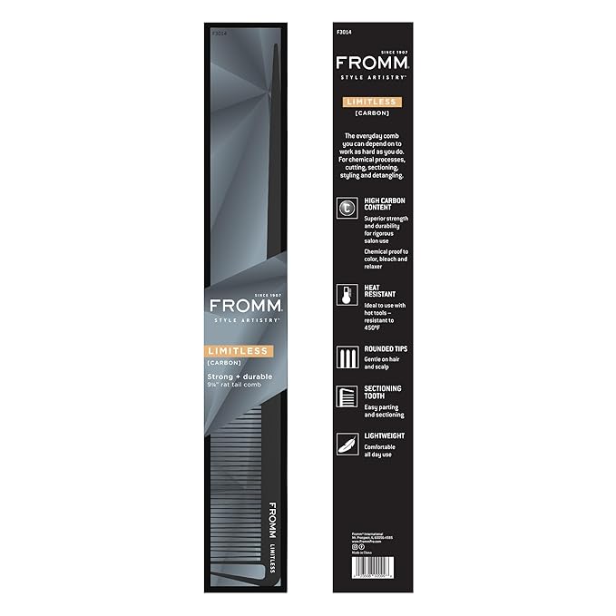 Fromm F3014 Limitless 9.25" Rat Tail Comb