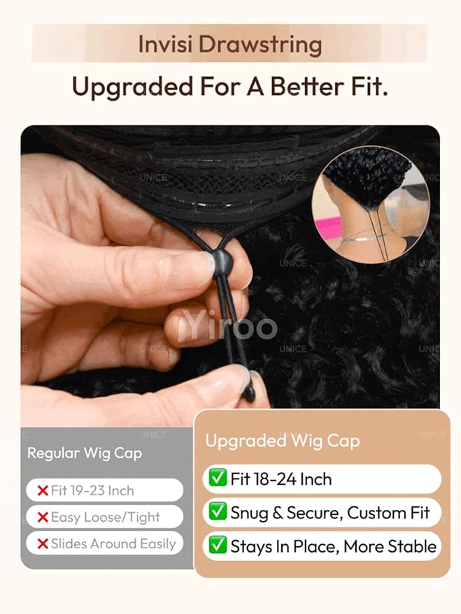 YIROO Chestnut Brown Ombre Yaki Straight 13x4 Pre Everything Frontal Glueless Wig Human Hair Pre Plucked Pre Cut,Bye bye Knots Wear and Go Drawstring Wigs Beginner Friendly 150% Density 20Inch