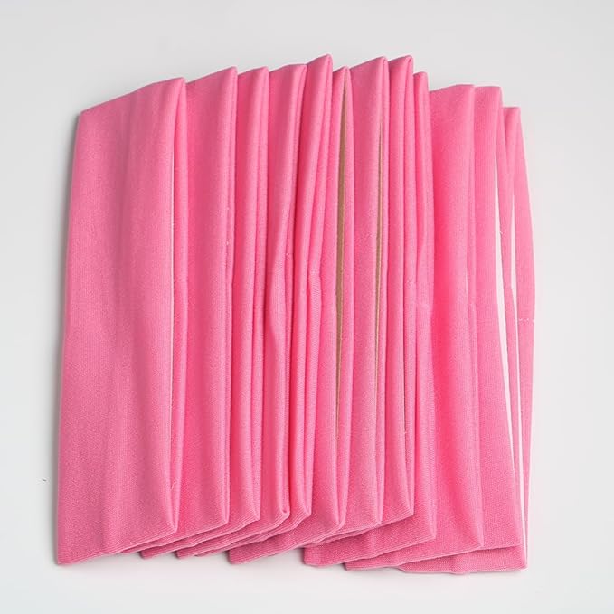 Headbands for Women,12PCS,Soft Stretch Elastic Yoga Sport Headbands