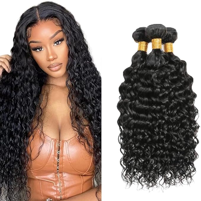 Human Hair Bundles Color 1B Kinky Curly Bundles 24 26 28 Inch Double Weft Natural Black Kinky Curly Bundle Niegmeag Virgin Remy Hair Extensions 300g