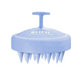 HEETA Scalp Massager Hair Growth, Soft Silicone Scalp Scrubber Shampoo Brush for Exfoliation, Dandruff Removal & Head Massage Stress Relax, Wet & Dry Use for Thick, Thin Hair Care, Wheat Straw Blue