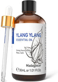HIQILI Ylang-Ylang Essential Oil, Long-Lasting Scent for Diffusers, Perfumes, Aromatherapy, DIY - 1.01 Fl Oz
