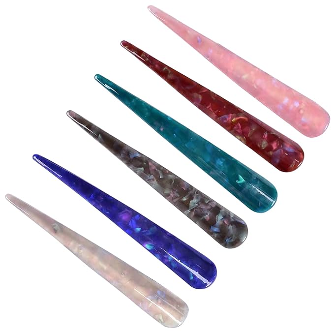 Large Metal Duckbill Hair Clips for Women, 6 Pieces & 5.5 Inch Long Non-Slip French Twist Clips, Chic Alligator Clips for Styling Thick Long Hair