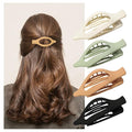 4 PCS Flat Hair Clips for Women – Large Matte No-Slip Claw Barrettes，duckbill hair clips for women for Thick or Thin Hair, Lay Down Women's and Girls' Hair Accessories